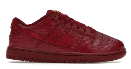 Nike Dunk Low Crocodile Team Red (Women's) SZ 7.5/6M MISSING LID