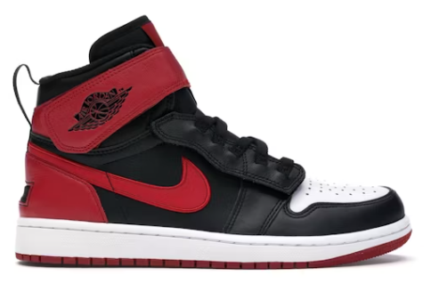 Jordan 1 High FlyEase Bred White Toe SZ 13