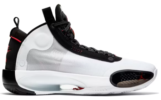 Jordan XXXIV White Black Red SZ 10 YELLOWING