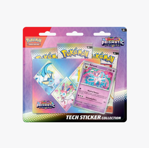 Pokemon Prismatic Evolutions Tech Sticker Collection Sylveon