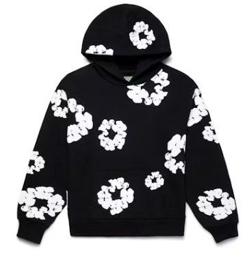 Denim Tears The Cotton Wreath Sweatshirt Black SZ LARGE