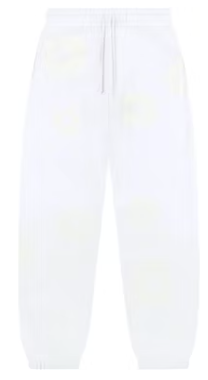 Denim Tears Mono Cotton Wreath Sweatpants White SZ MEDIUM