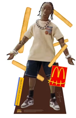 Travis Scott x McDonalds Action Figure Life-Size Cutout DEFECT