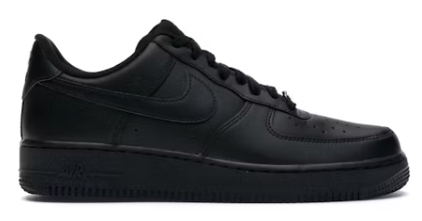 Nike Air Force 1 Low '07 Black SZ 12 MISSING LID