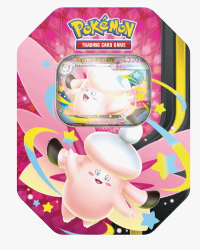 Pokemon Mega Moonlit Tin Mega Clefable EX