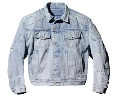 Yeezy Gap Padded Denim Jacket Blue SZ M