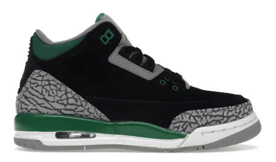 Jordan 3 Retro Pine Green (GS) (SZ 6.5Y)