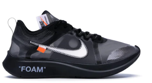 Nike Zoom Fly Off-White Black Silver (SZ 13)