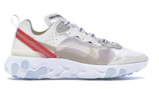 Nike React Element 87 Sail Light Bone (SZ 8/YELLOWING)