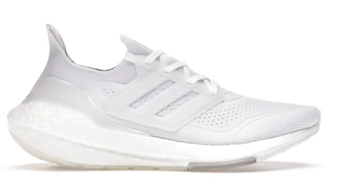 adidas Ultra Boost 21 Triple White (Women's) (SZ 8)