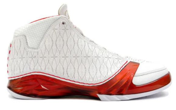 Jordan 23 White Varsity Red (SZ 12 USED)