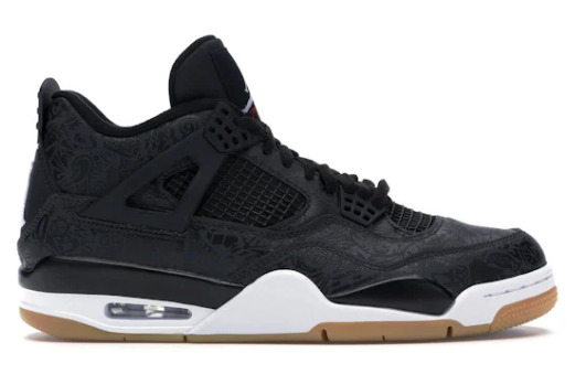 Jordan 4 Retro Laser Black Gum (SZ 12 USED)