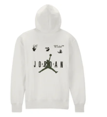 OFF-WHITE x Jordan Hoodie White (SZ XXL)