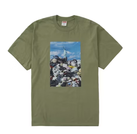 Supreme Trash Tee Light Olive Sz Large