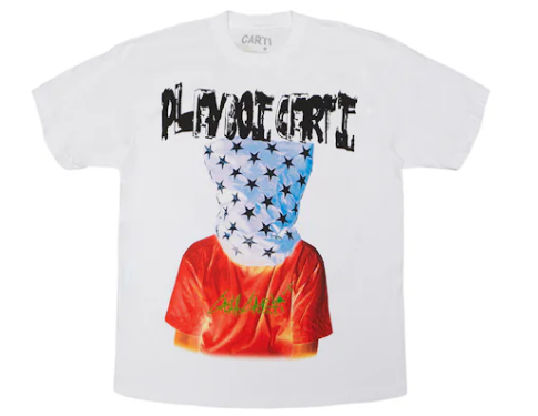 Playboi Carti Bag Over Head Tee White SZ M