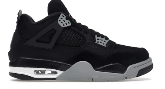 Jordan 4 Retro SE Black Canvas (SZ 13)