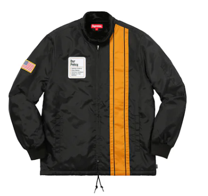 Supreme Pit Crew Jacket Black (SZ L USED)