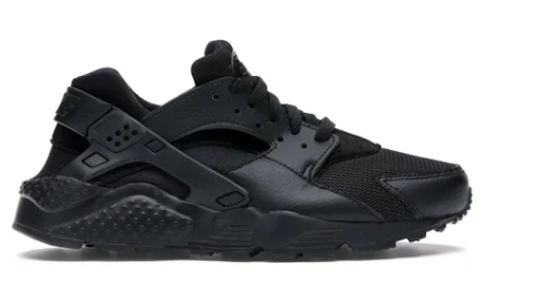 Nike Air Huarache Run Triple Black (2019) (GS) (SZ 6Y)