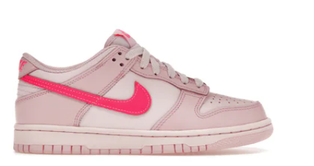 Nike Dunk Low Triple Pink (GS) (SZ 6Y)