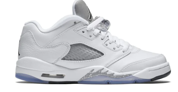 Jordan 5 Retro Low Wolf Grey (GS) (SZ 7Y MISSING LID)