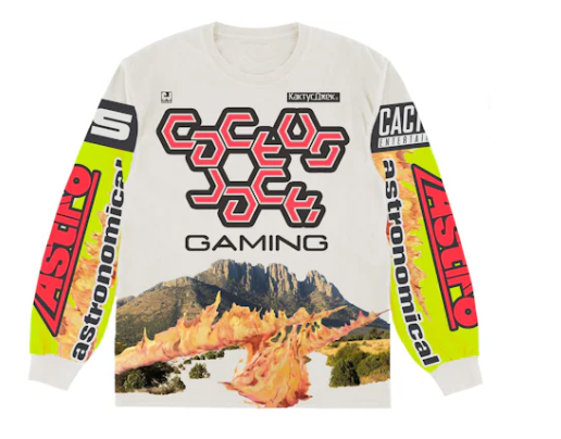 Travis Scott The Scotts Cj Gaming II L/S Jersey White/Multi (SZ M)