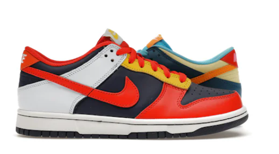 Nike Dunk Low What The (GS) (SZ 4Y MISSING LID)