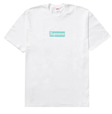 Supreme Tiffany & Co. Box Logo Tee White (SZ L)