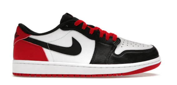 Jordan 1 Retro Low OG Black Toe (2023) SZ 10.5