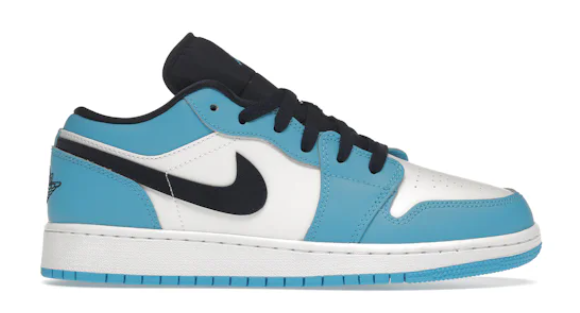 Jordan 1 Low UNC (2021) (GS) (SZ 7Y USED NO BOX)