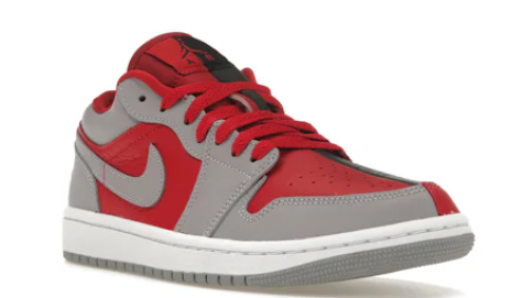 Jordan 1 Low SE Homage Split Gym Red Cement Grey (Women's) SZ 9.5 MISSING LID