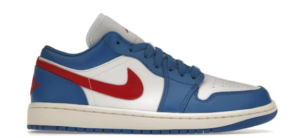 Jordan 1 Low Sport Blue Gym Red (Women's) SZ 12W/10.5M