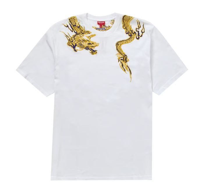 Supreme Dragon Wrap S/S Top White SZ XL