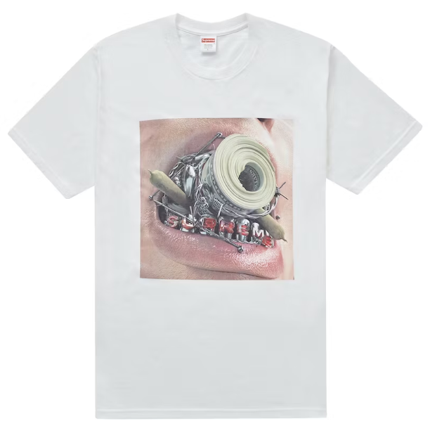 Supreme Braces Tee White Sz XL