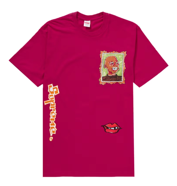 Supreme Gonz Portrait Tee Magenta Sz Large