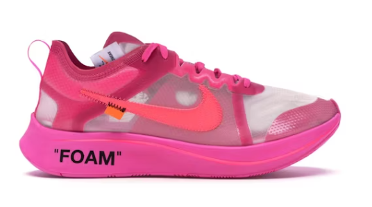 Nike Zoom Fly Off-White Pink SZ 5