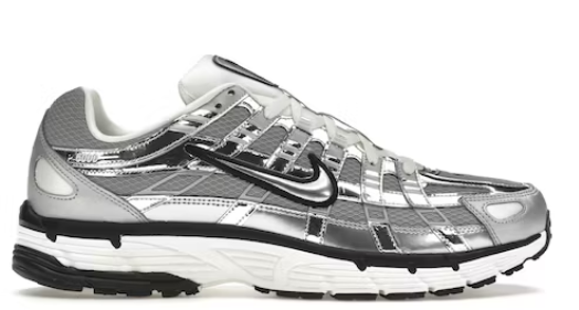 Nike P-6000 Metallic Silver SZ 11.5 USED