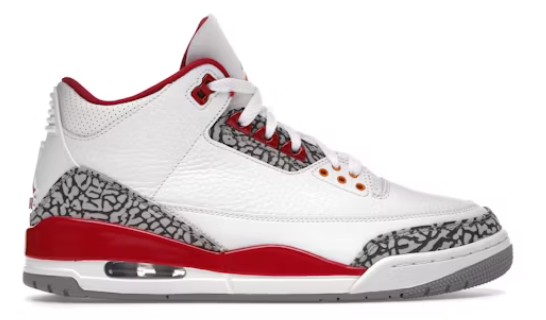 Jordan 3 Retro Cardinal Red SZ 9