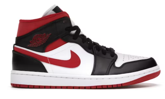 Jordan 1 Mid Gym Red Black White SZ 9.5 USED