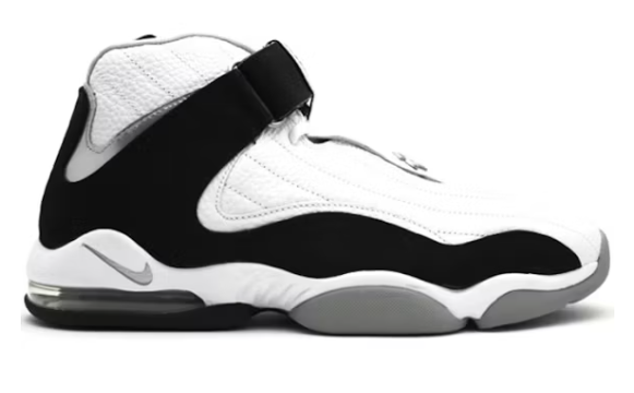 Nike Air Penny IV White Black Silver SZ 13 REP BOX