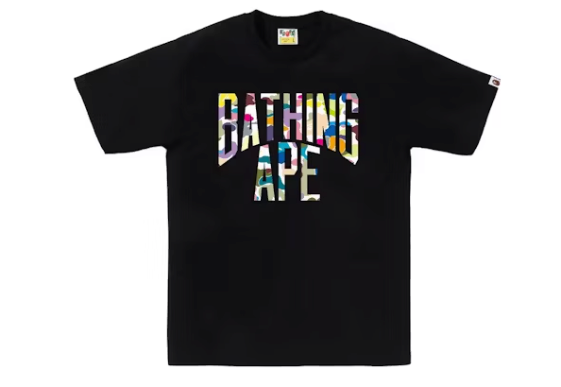 BAPE Multi Camo NYC Logo Tee Sz Medium