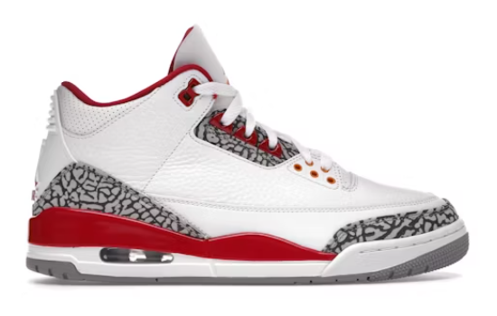 Jordan 3 Retro Cardinal Red SZ 10.5 USED