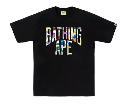 BAPE Multi Camo NYC Logo Tee Sz Small