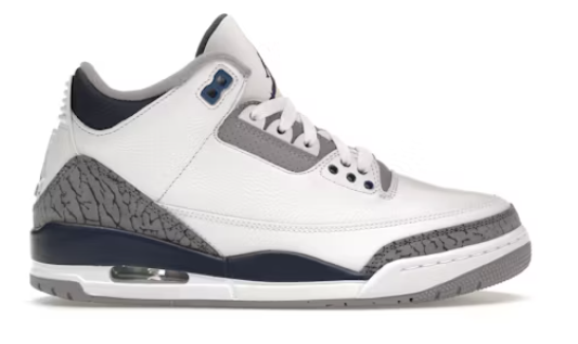 Jordan 3 Retro Midnight Navy SZ 16 MISSING LID