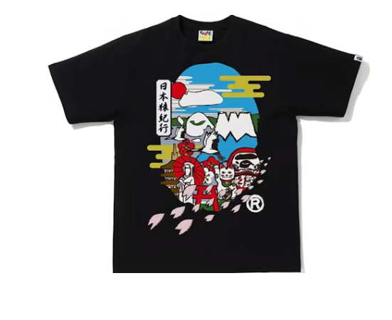 BAPE Japan Culture Ape Head Tee Black Sz Medium