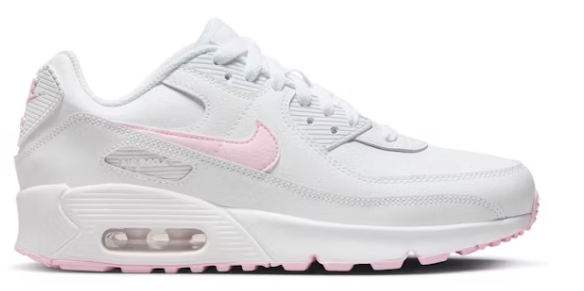 Nike Air Max 90 LTR White Pink Foam (GS) SZ 6.5Y MISSING LID