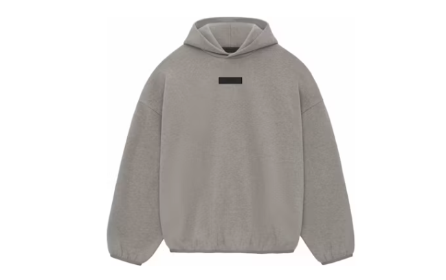 Fear of God Essentials Core Collection Hoodie Heather Grey Sz Large