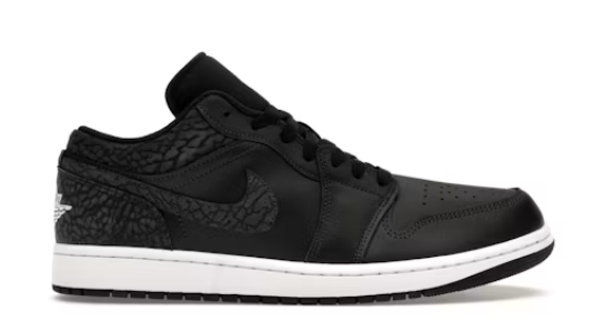 Jordan 1 Low SE Black Elephant SZ 7.5 MISSING LID