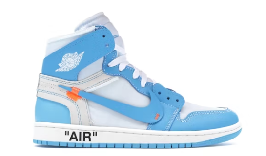 Jordan 1 Retro High Off-White University Blue SZ 6.5