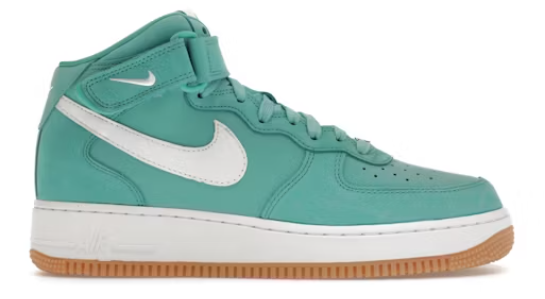 Nike Air Force 1 Mid '07 Washed Teal SZ 13 USED