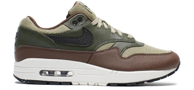 Nike Air Max 1 Essential PRM Neutral Olive Cacao Wow SZ 6